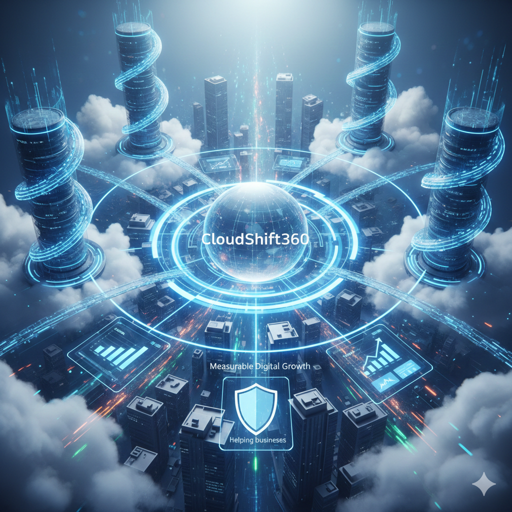 CloudShift360 helps businesses design, build, and manage secure cloud infrastructure while driving measurable digital growth.